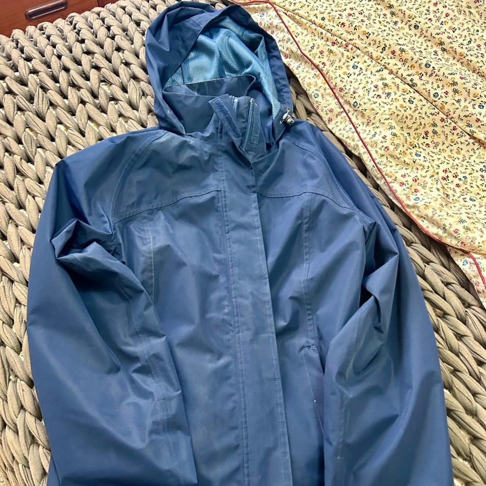 Eddie Bauer Women's Rain Coat Blue/Purple Size Medium